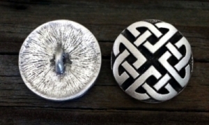 Raised Celtic Love Knot Button