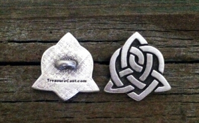 Celtic Sister Knot Button