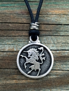 Rampant Unicorn Pendant