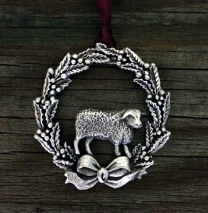 Christmas Wreath with Sheep