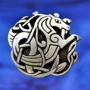 Pewter Celtic Seahorse Buttons