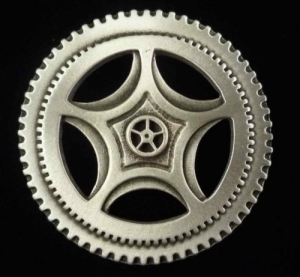  Large Steampunk Clock Gear Brooch