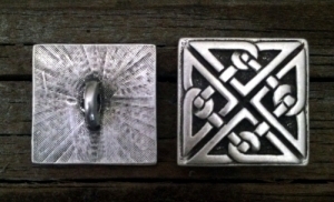 Square Celtic Knot Button