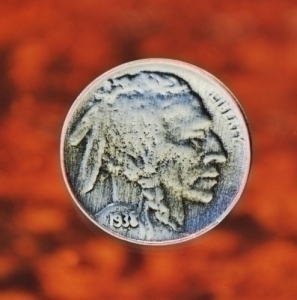Indian Head Nickle Button