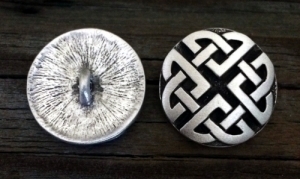 Raised Celtic Love Knot Button