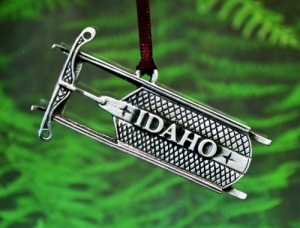 Idaho Sled Christmas Ornament