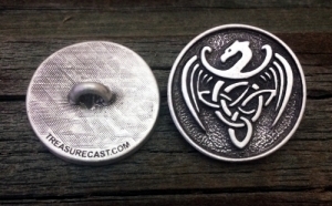 Celtic Dragon Button 