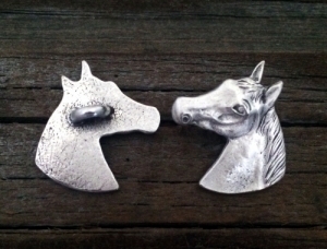 Horse Head Button
