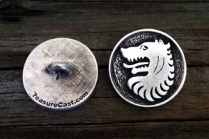 Wolf Button - Medieval