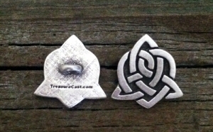 Celtic Sister Knot Button