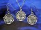 Tudor Rose Necklace and Earring Set all in Fine Pewter 