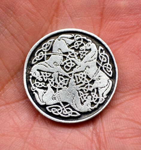Celtic Horse Epona Pewter Buttons | Celtic Buttons | Medieval Button ...