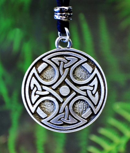 Celtic Cross Necklace in Fine Pewter by Treasure Cast Pewter