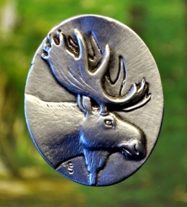 Moose Brooch Fine Pewter