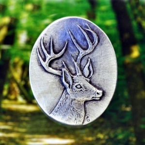 Deer Brooch Fine Pewter
