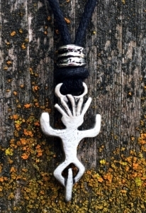 Cyclist Pendant Fine Pewter