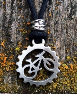 Bicycle Pendant Fine Pewter
