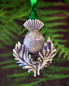 Scottish Thistle Christmas Ornament