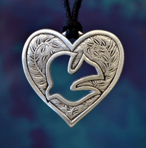 Maranatha Dove Heart Necklace