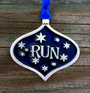  Runner RUN Christmas Ornament