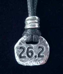 26.2 Rough Finish Marathon Pendant