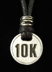Round 10K Runner Pendant