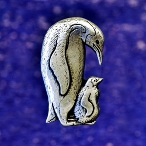 Penguin and Chick Pin