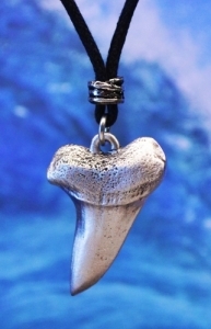 Shark Tooth Necklace in Fine Pewter