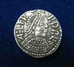 Alford London Coin Penny Pewter Shank Button 5/8 Inch (16 mm)