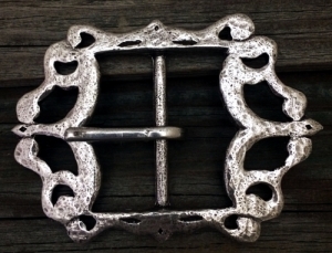 Small Pirate / Baldric Pewter Belt Buckle