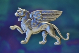 Winged Lion of Venice Brooch