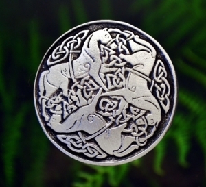 Celtic Horse Brooch Pin