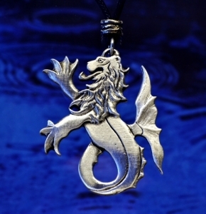 Medieval Sea Lion / Merlion Pendant