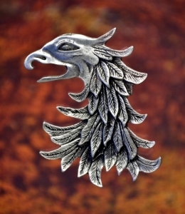 Griffin Pin in Fine Pewter