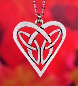 Celtic Knot Heart Necklace 