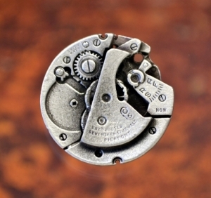 Steampunk Button | Watch Gear Sewing Buttons in Fine Pewter