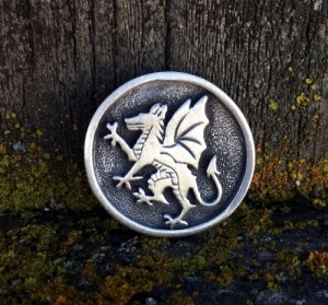 Rampant Dragon Pin