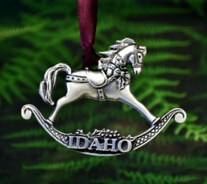 Idaho Rocking Horse Christmas Ornament