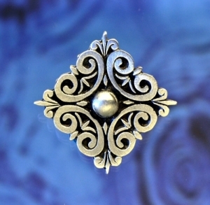 Scroll Pewter Pin