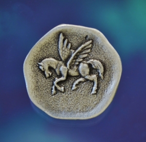Pegasus | Flying Horse | Winged Horse Button 1 Inch (25 mm)