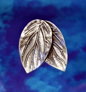 Elf or Elven Double Leaf Pin