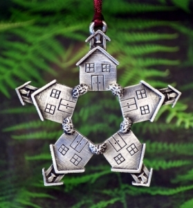 Schoolhouse Star Christmas Ornament