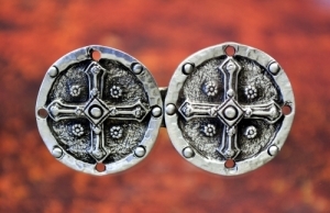 Shield Cross Cloak Clasp