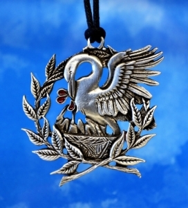 Pelican and Laurel Pendant