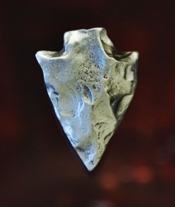Arrowhead Shank Button 7/8 Inch (22 mm) Fine Pewter