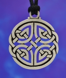Round Open Celtic Knot Pewter Pendant