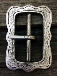 Small Solid Pewter Belt Buckle