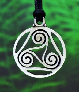 Celtic Triskelion or Triskele Pendant