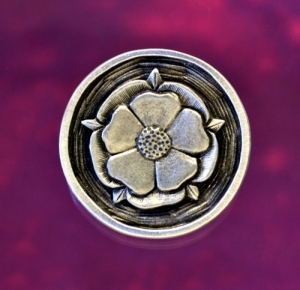 Tudor Rose Pin in Fine Lead-Free Pewter