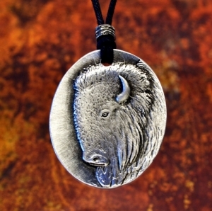 Bison Pendant | Buffalo Pendant | Spirit Animal | Wildlife Pendant